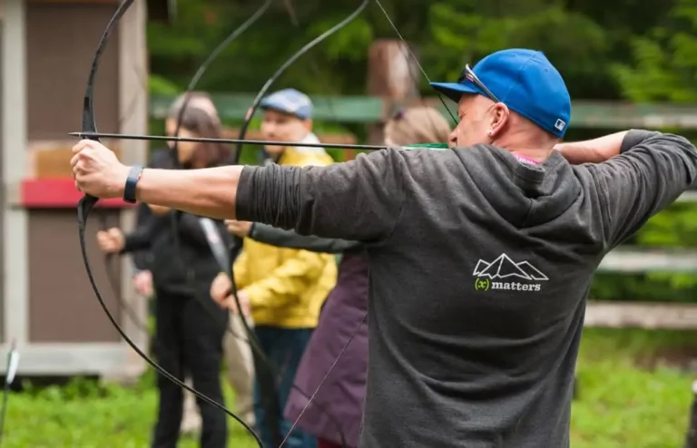 Archery company team building event