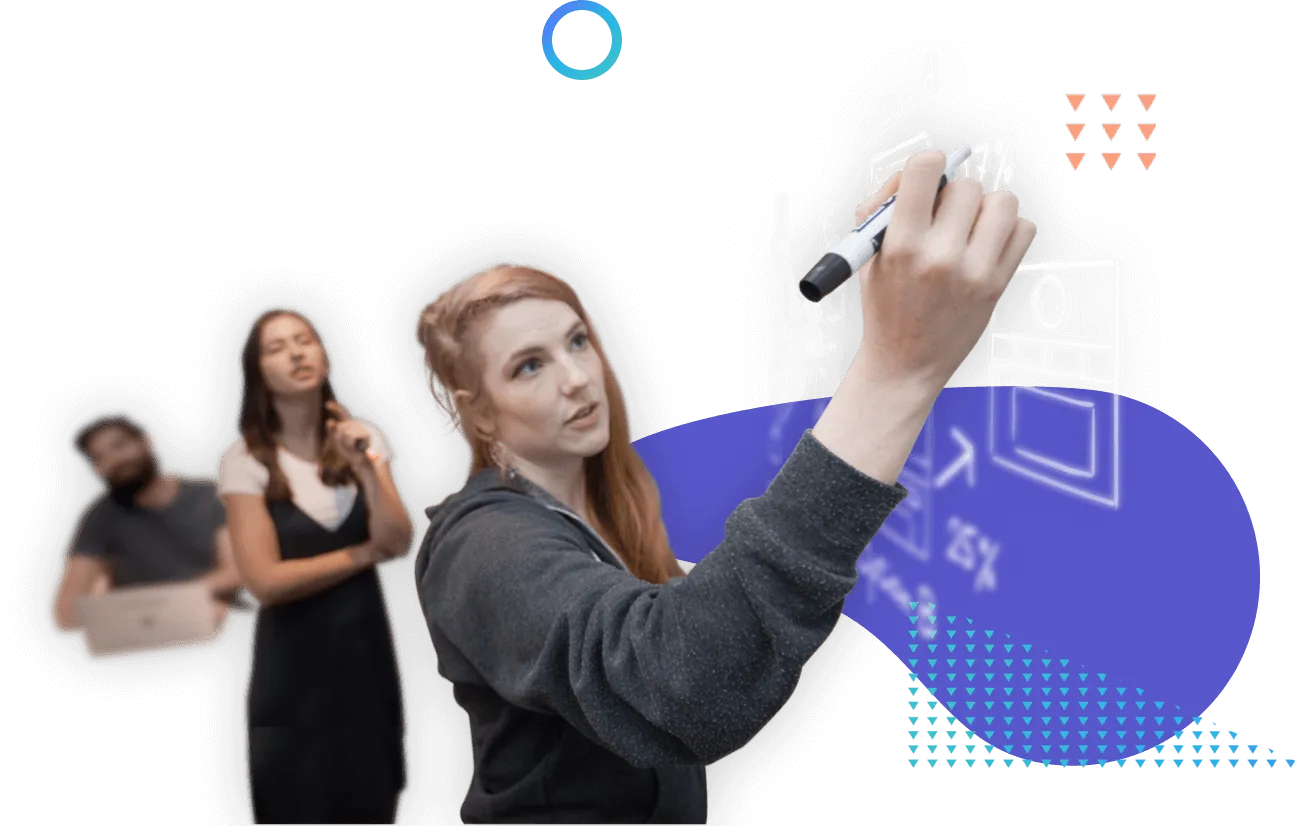 Writing on a whiteboard