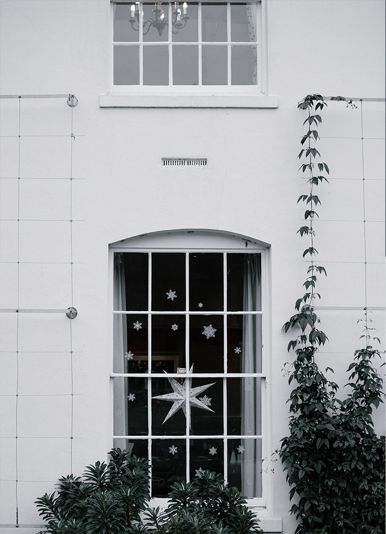 decoración navideña para ventanas