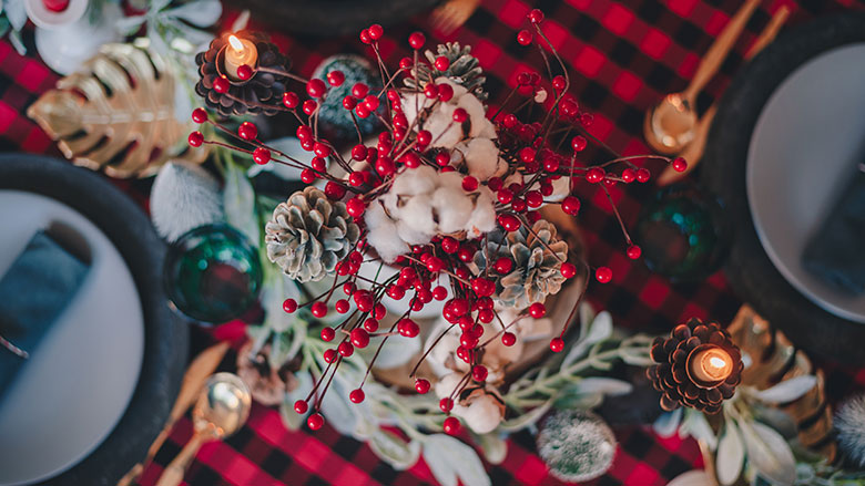centro de mesa para navidad