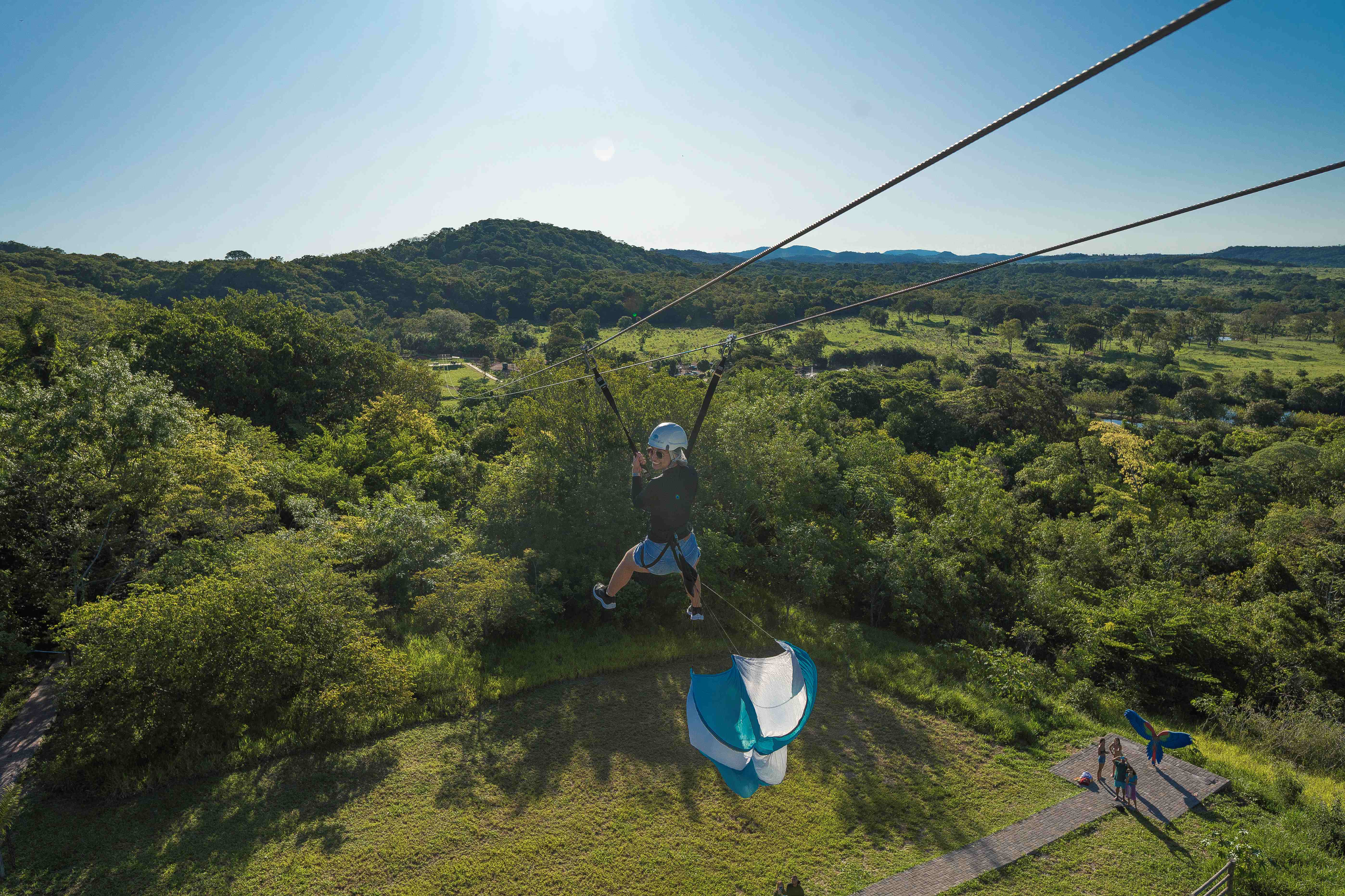 Tirolesa Nascente Azul