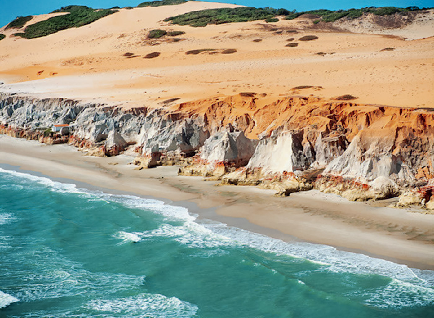 foto aérea Morro Branco