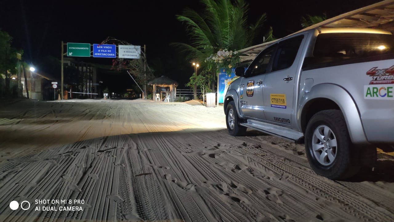 Transfer noturno em Jericoacoara com veículo 4x4 da Jericar Viagens