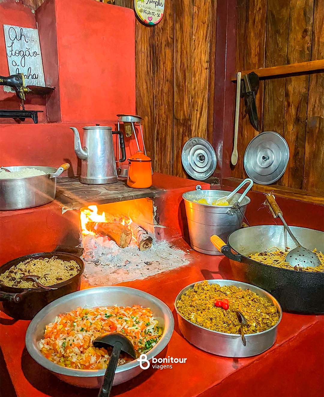 Jantar de sábado no Passeio Recanto do Peão