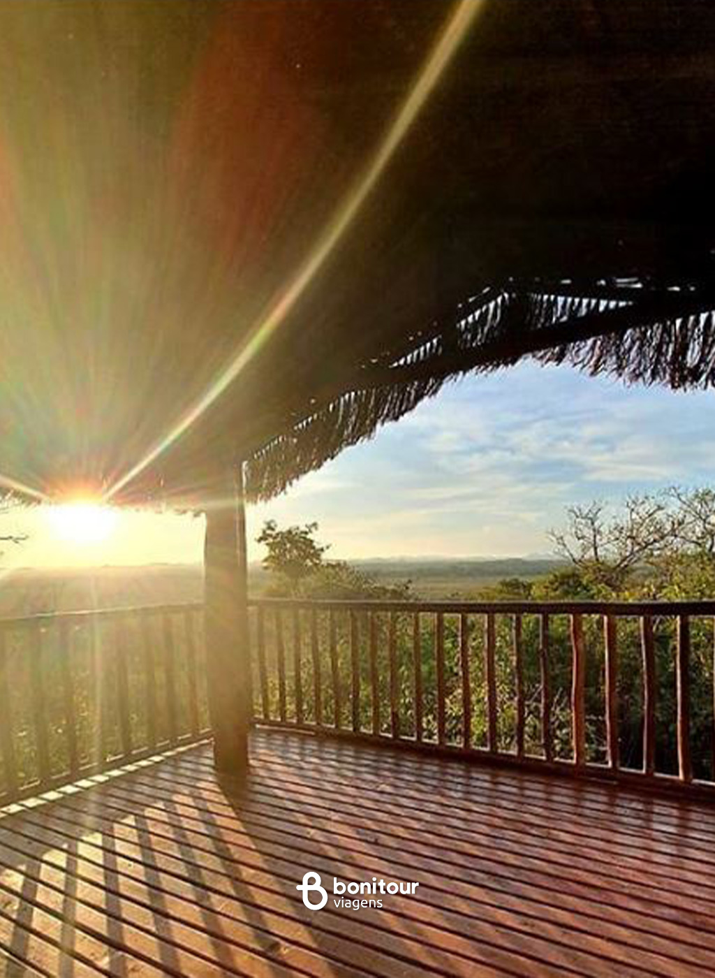 Pôr do sol no Parque Ecológico Rio Formoso