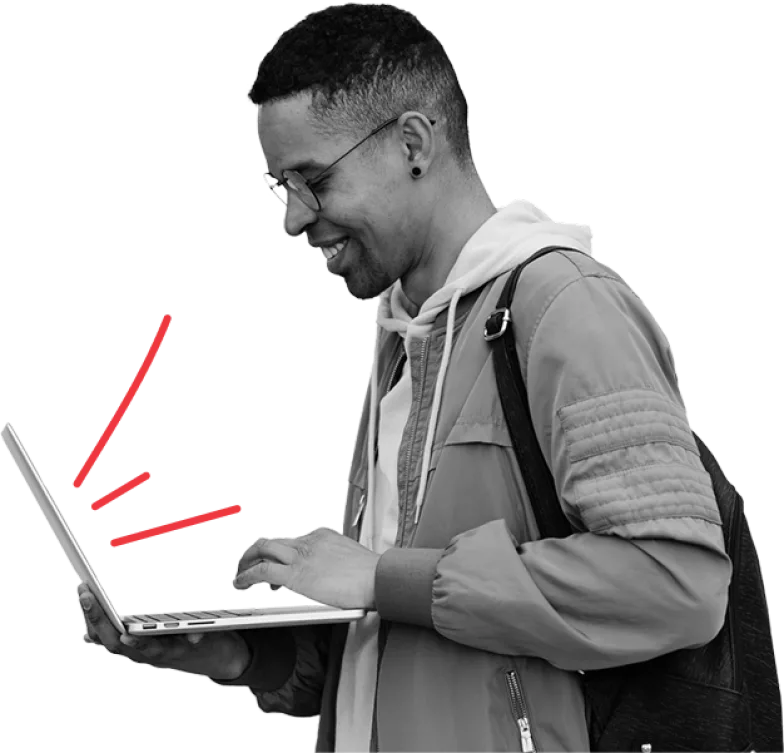 Man Backpack Laptop with lines