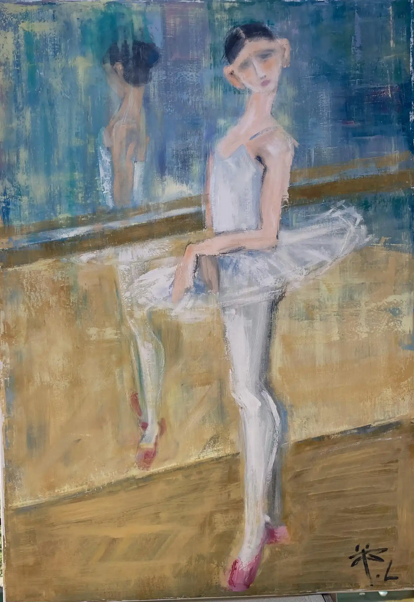 Ludmila TERNANO DOLGOVA, Atelier de danse, Painting