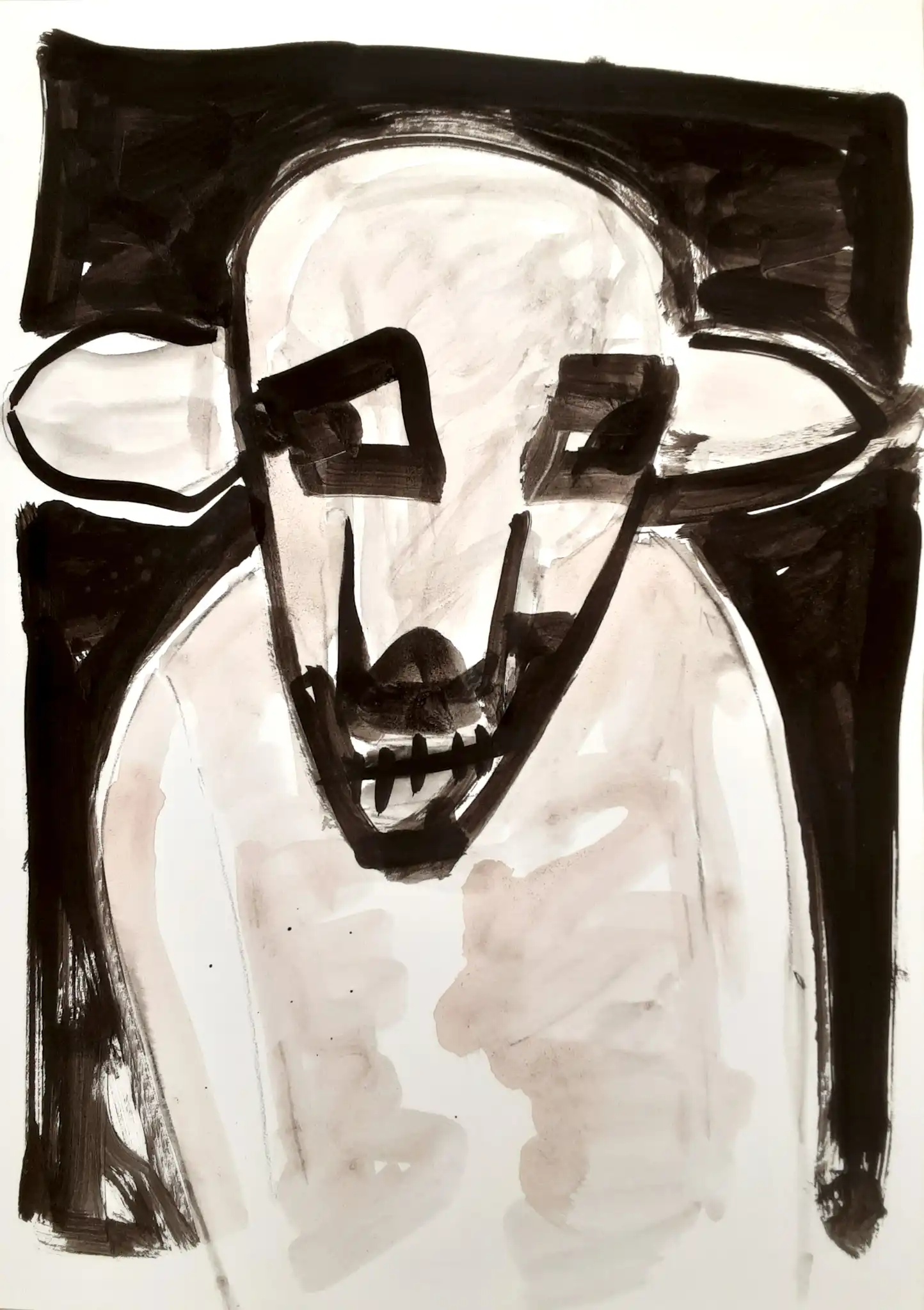 Ilya GRINBERG, Homme ou mouton ?, Work On Paper