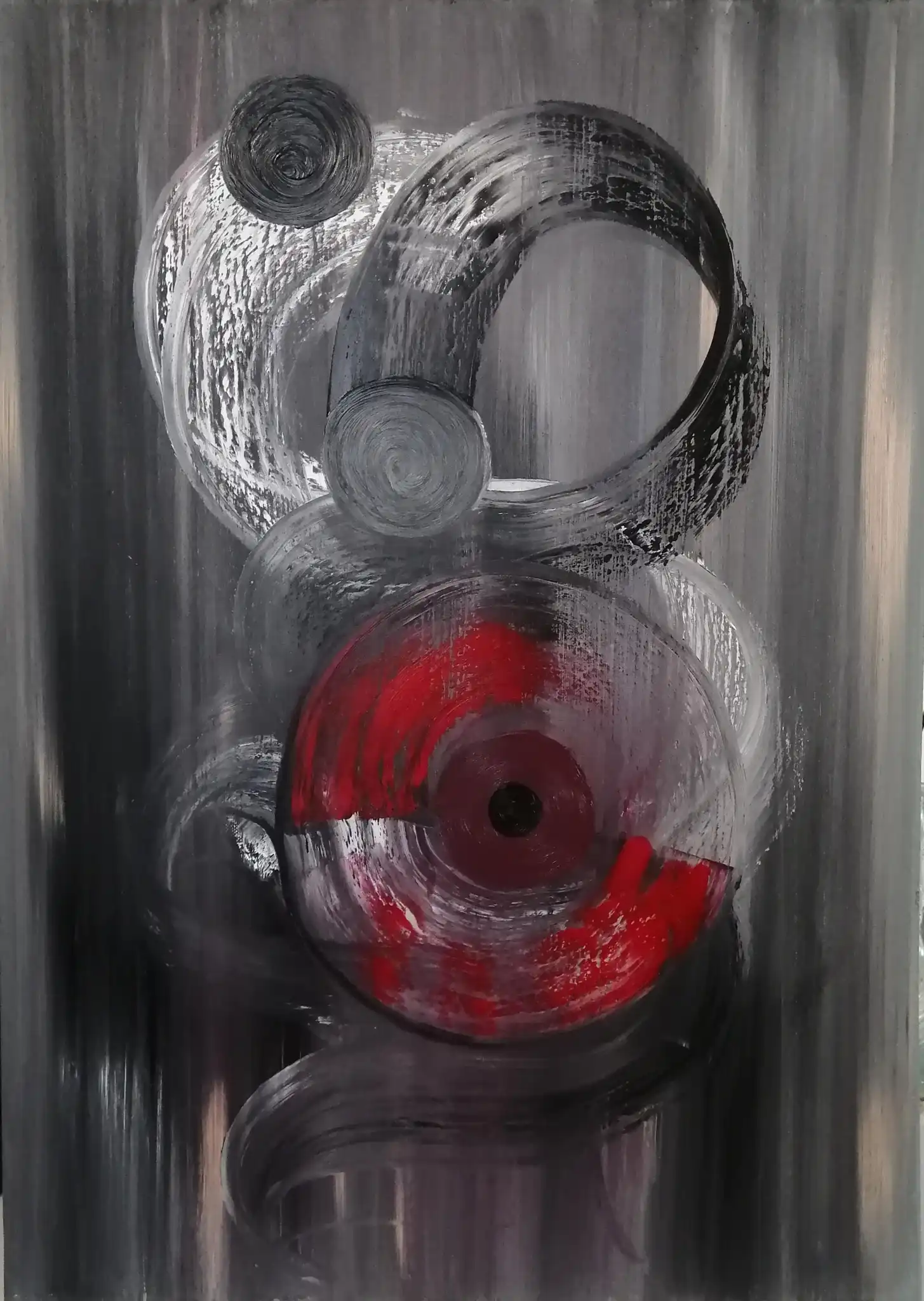 Monique MERT, le vinyle, Painting