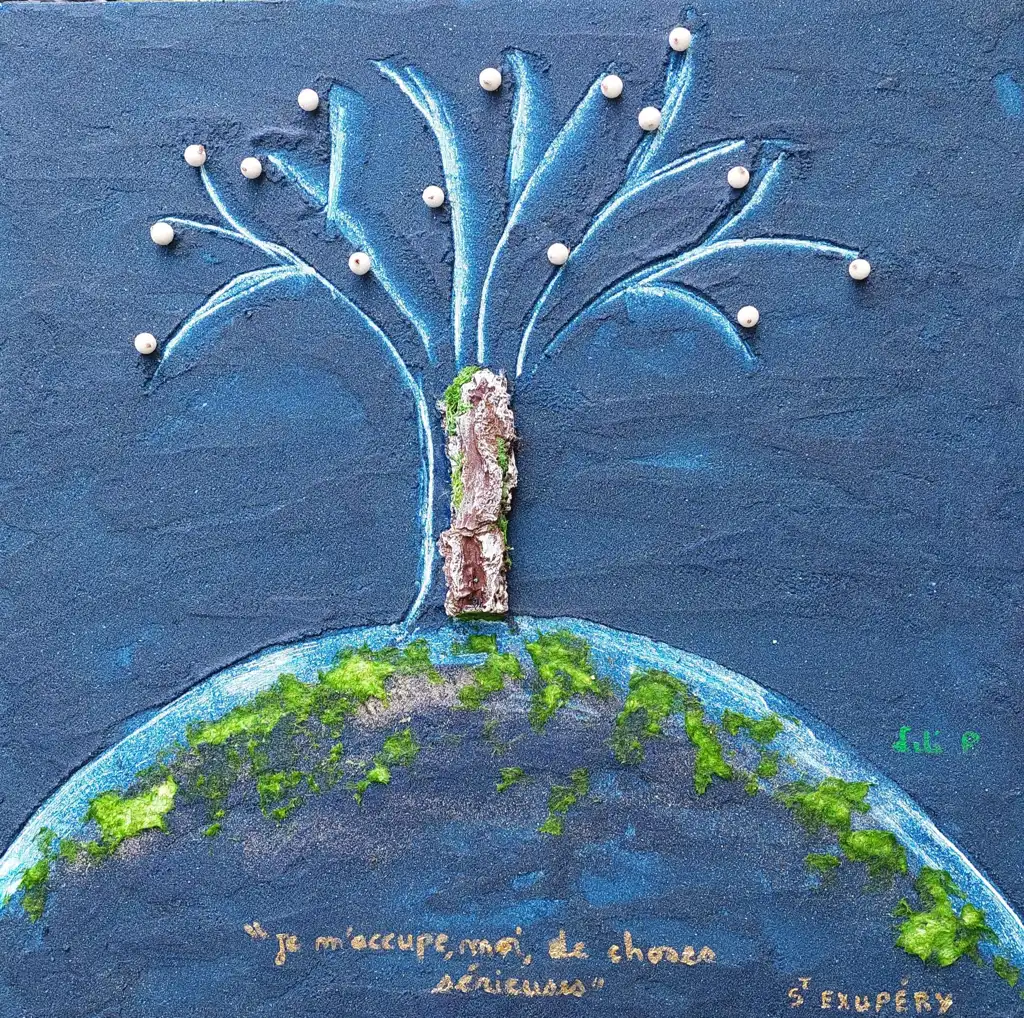 Lili P., "Le Petit Prince 2", Painting