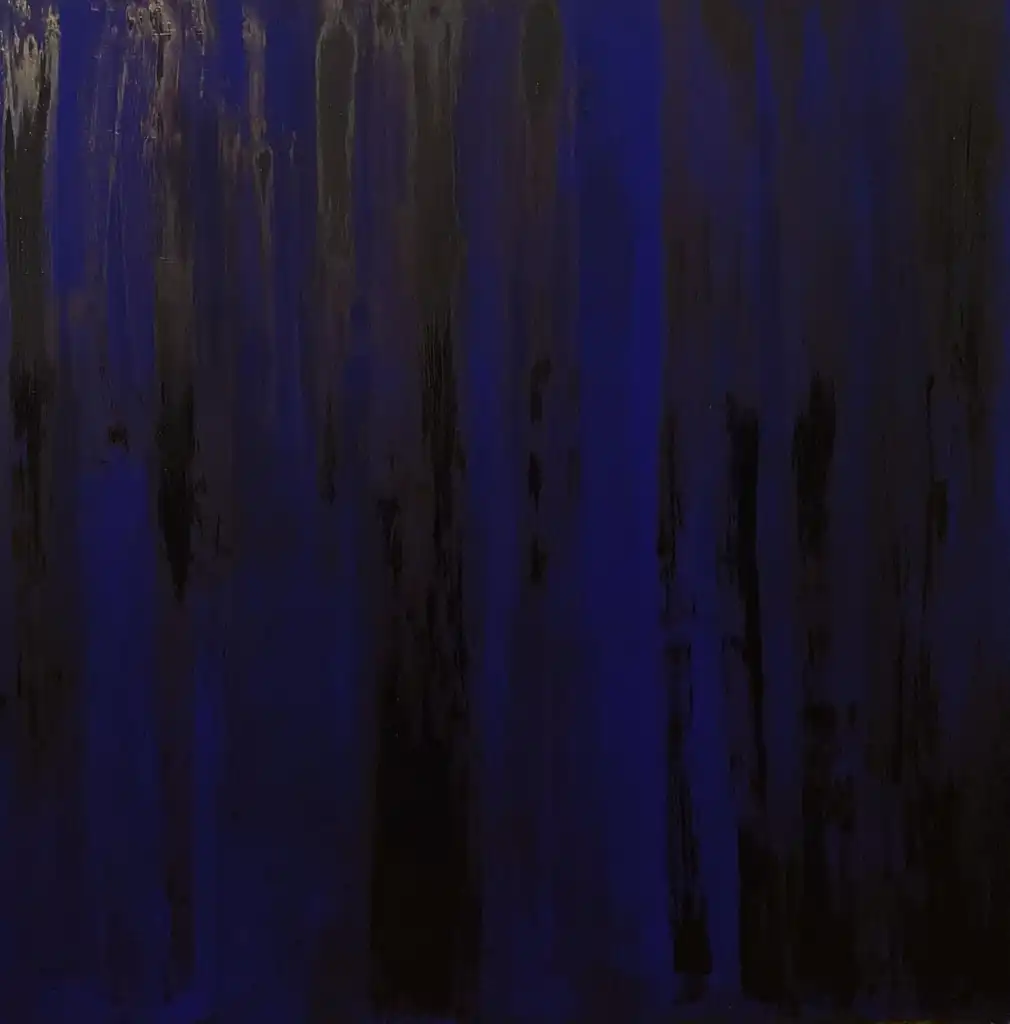 Amanda BARD, BLACK BLUE, Painting