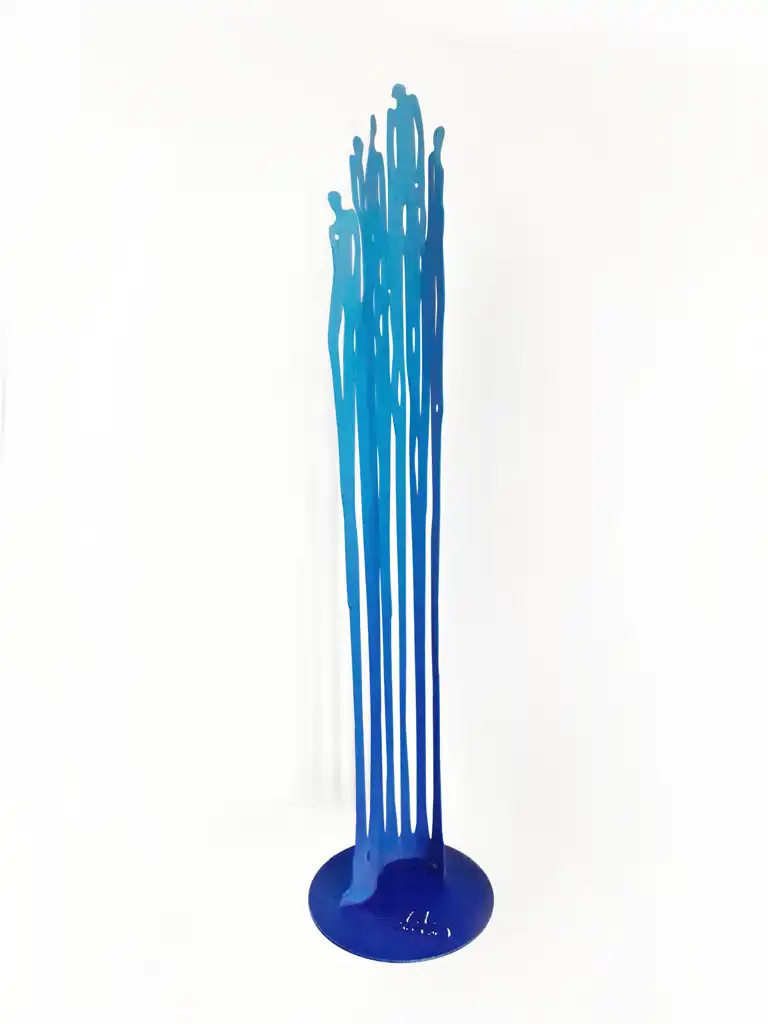 aRno SEBBAN, Foule azur, Sculpture