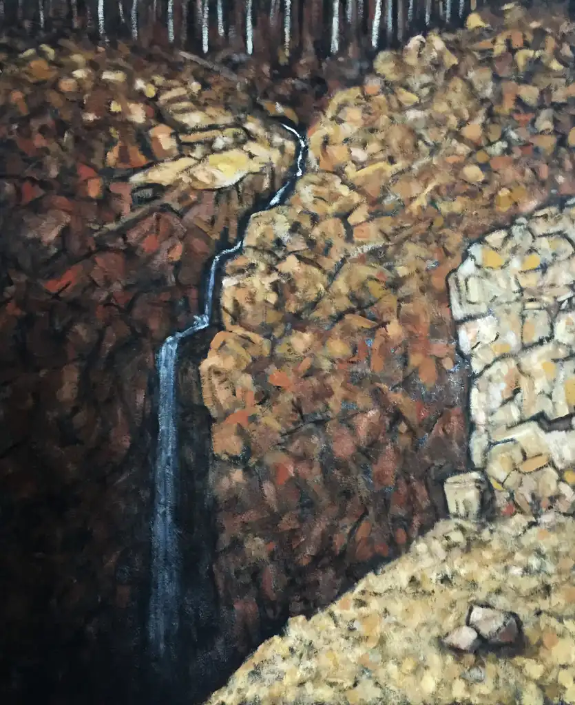 John SCOTT, Cascade de Louade #2, Haute Loire, Painting