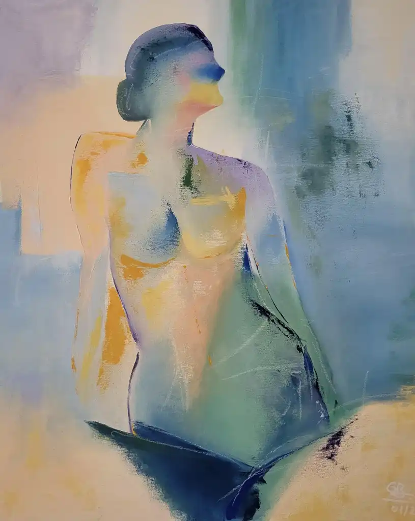 GhitaB, H066 Femme Pastel, Painting