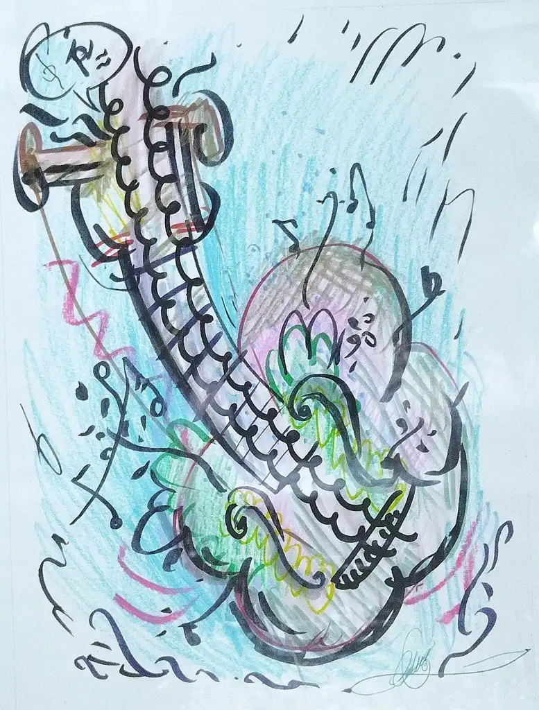 Petit-Delor, How to draw a guitar, Work On Paper