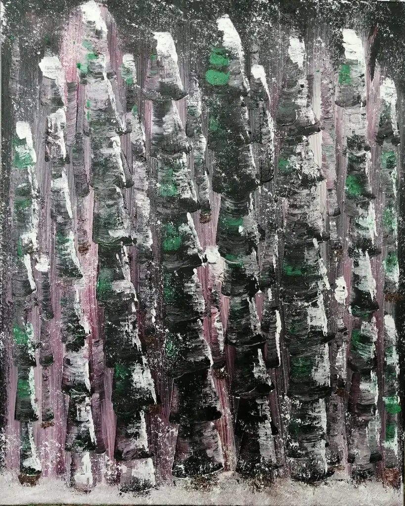 Monique MERT, La forêt , Painting