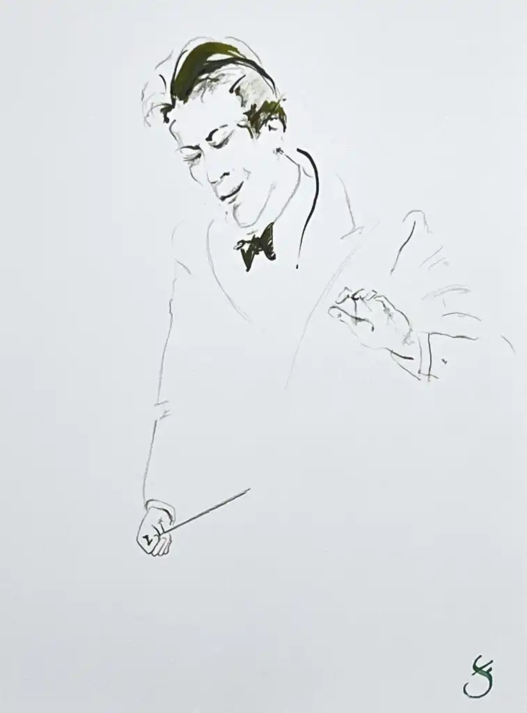 Franck SADOCK, The Conductor III, Work On Paper