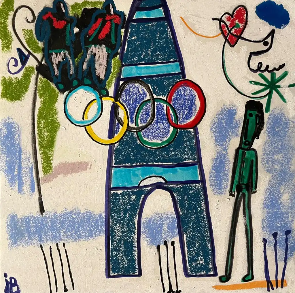 Justine BONVARLET, JO de Paris 2024, Work On Paper