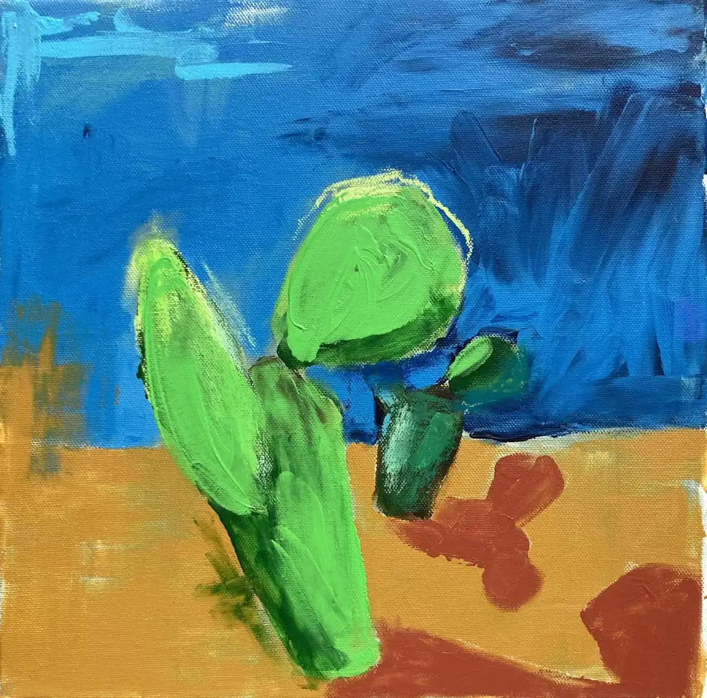 Ludmila TERNANO DOLGOVA, Cactus 2, Painting