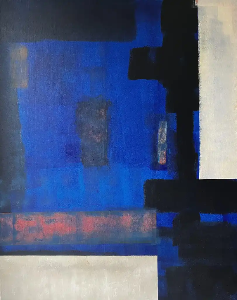 Hervé SOUFFI, Powerfull blue, Painting