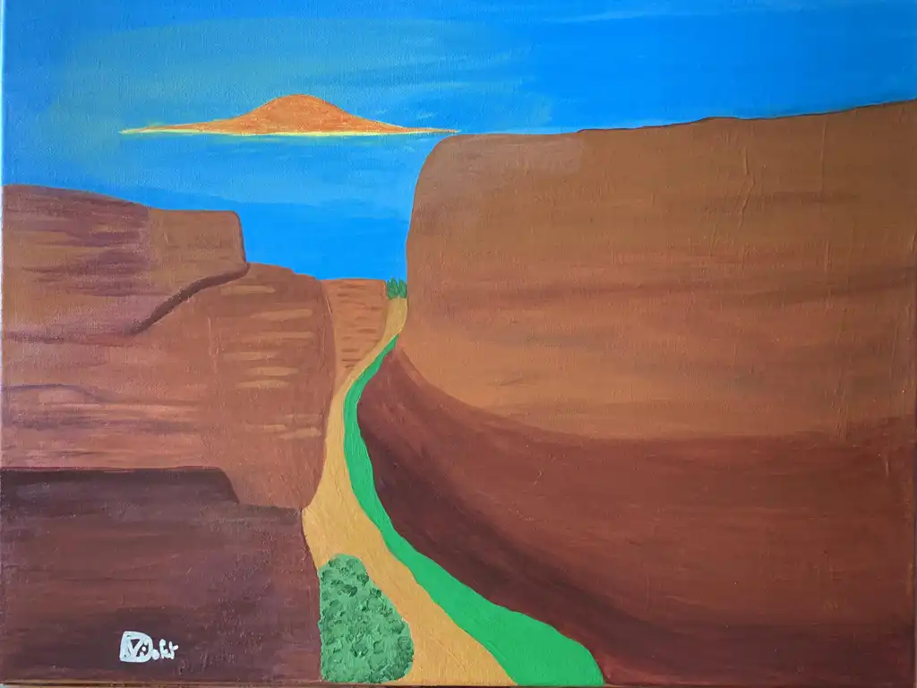 Violette GUARDIA DECOIN, Spirit Canyon, Painting