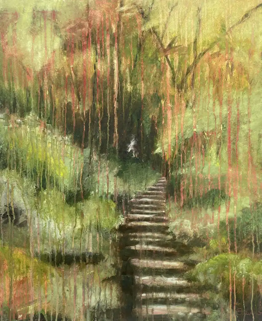 Guillaume DE BAUDUS, escalier # 2 , Painting