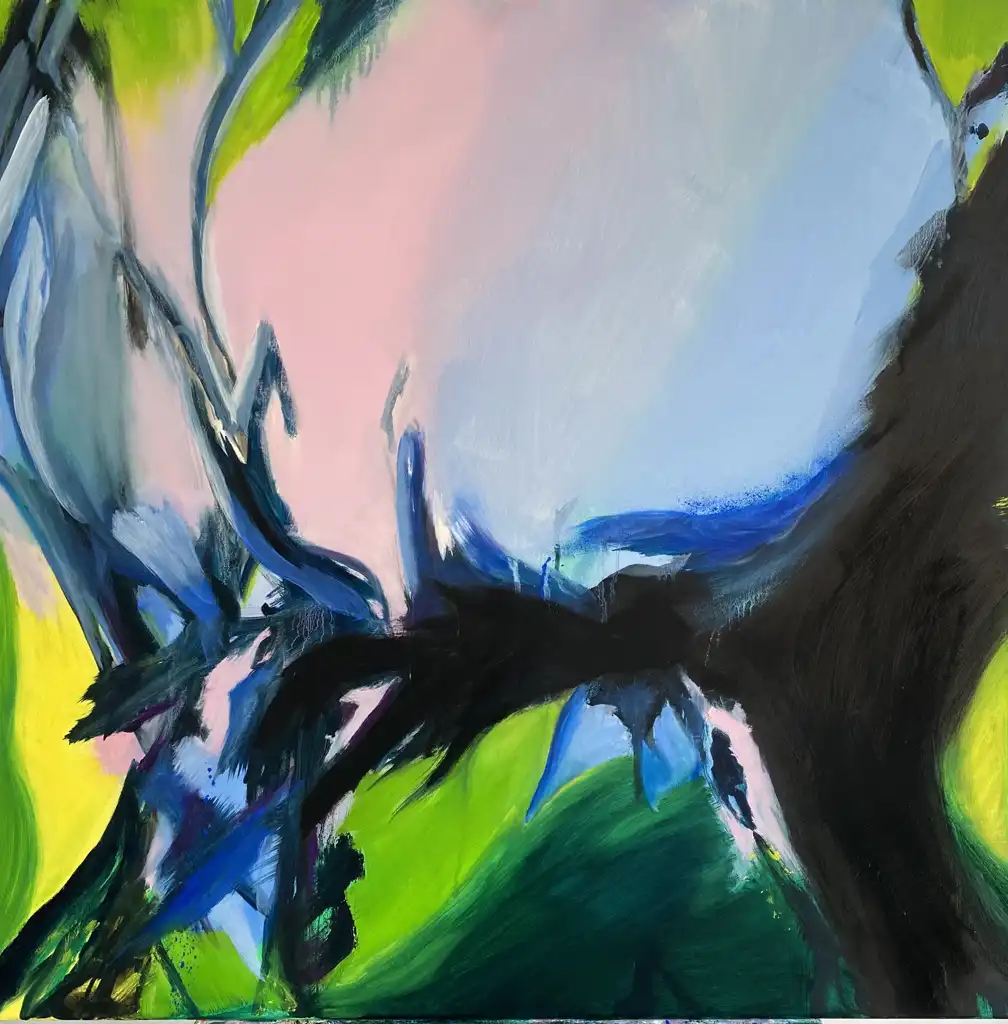 Katrine P. FUNDERUD, Les Energies opposées du Printemps, Painting