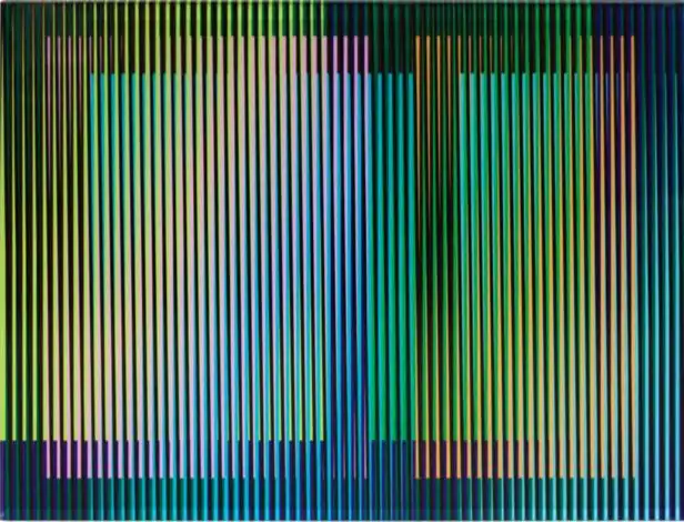 Carlos CRUZ-DIEZ, Induction chromatique Antibes 2, Painting