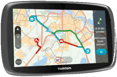 TomTom GPS Navigation System with Real-Time Traffic Updates