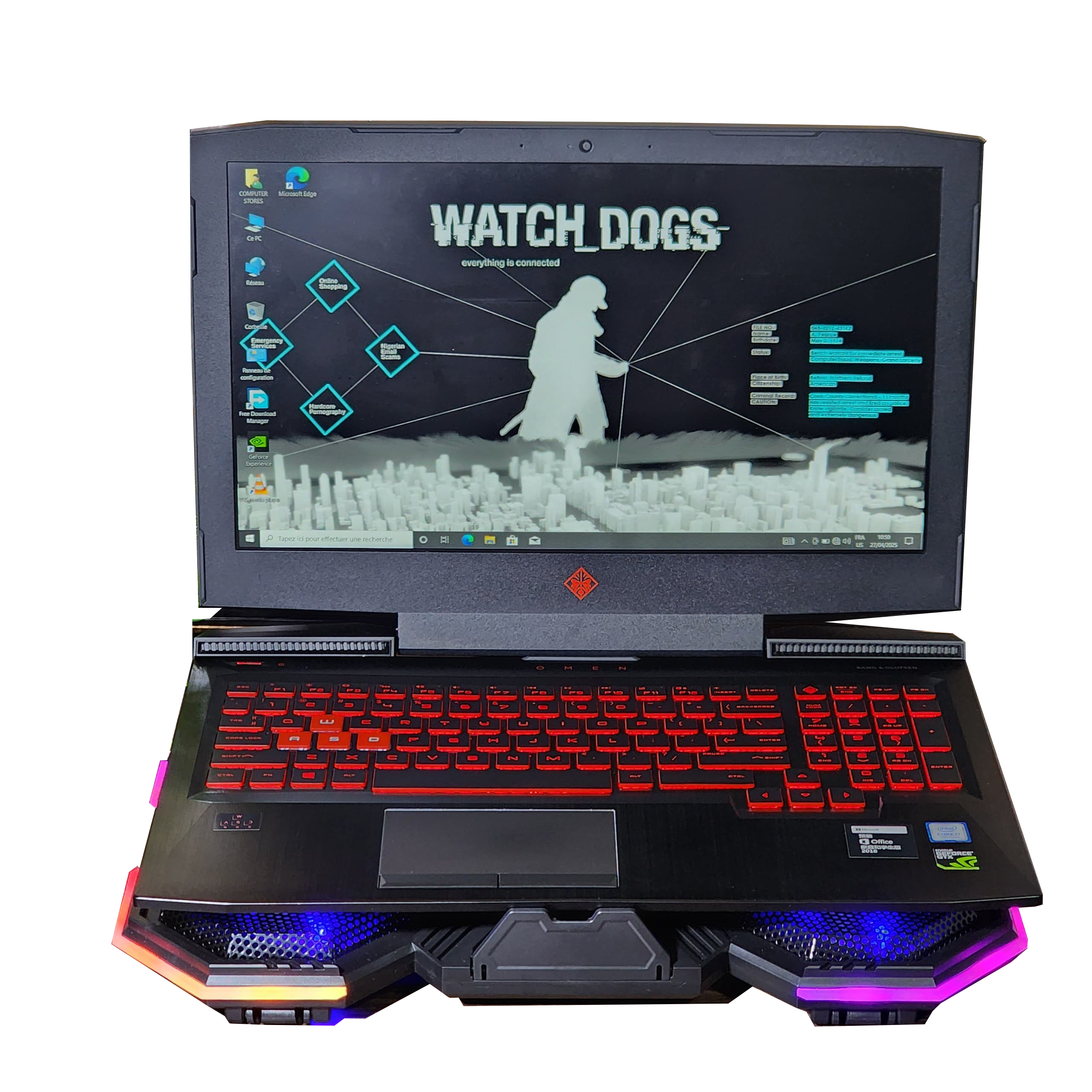 HP OMEN Gaming Laptop – GTX 1050 Ti, Core i7, 16GB RAM, 128GB SSD + 1TB SHDD