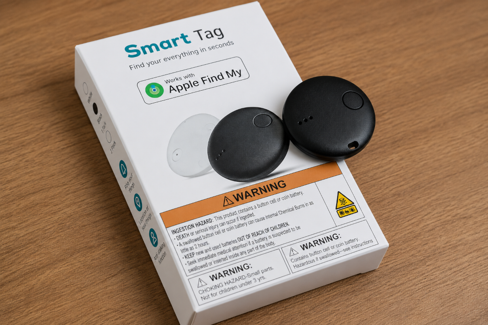 Traceur Bluetooth iSeeTag Smart Tag compatible avec Apple Localiser – Noir 4