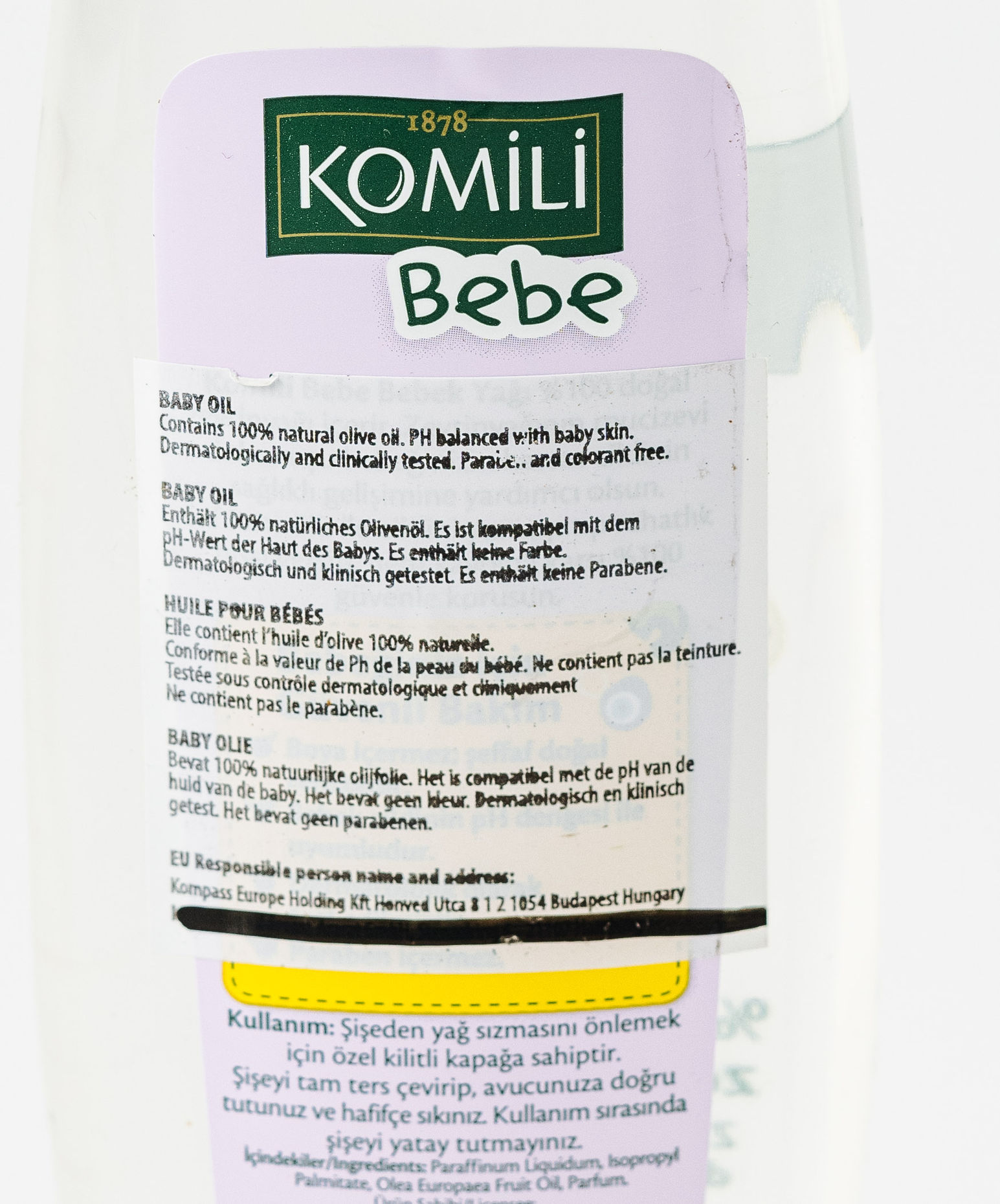 Komili Baby Oil with Natural Olive Oil