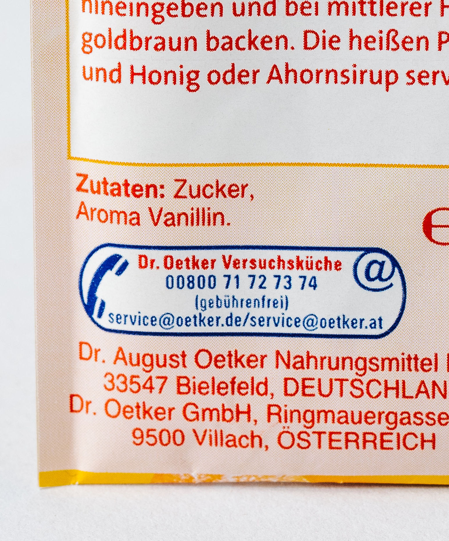 Dr. Oetker Vanillinzucker