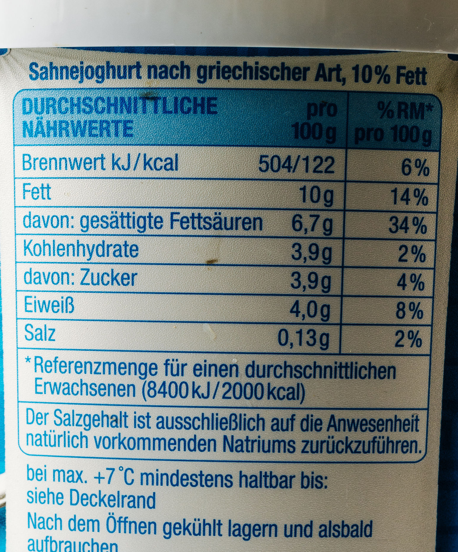 Gut & Günstig Griechischer Joghurt