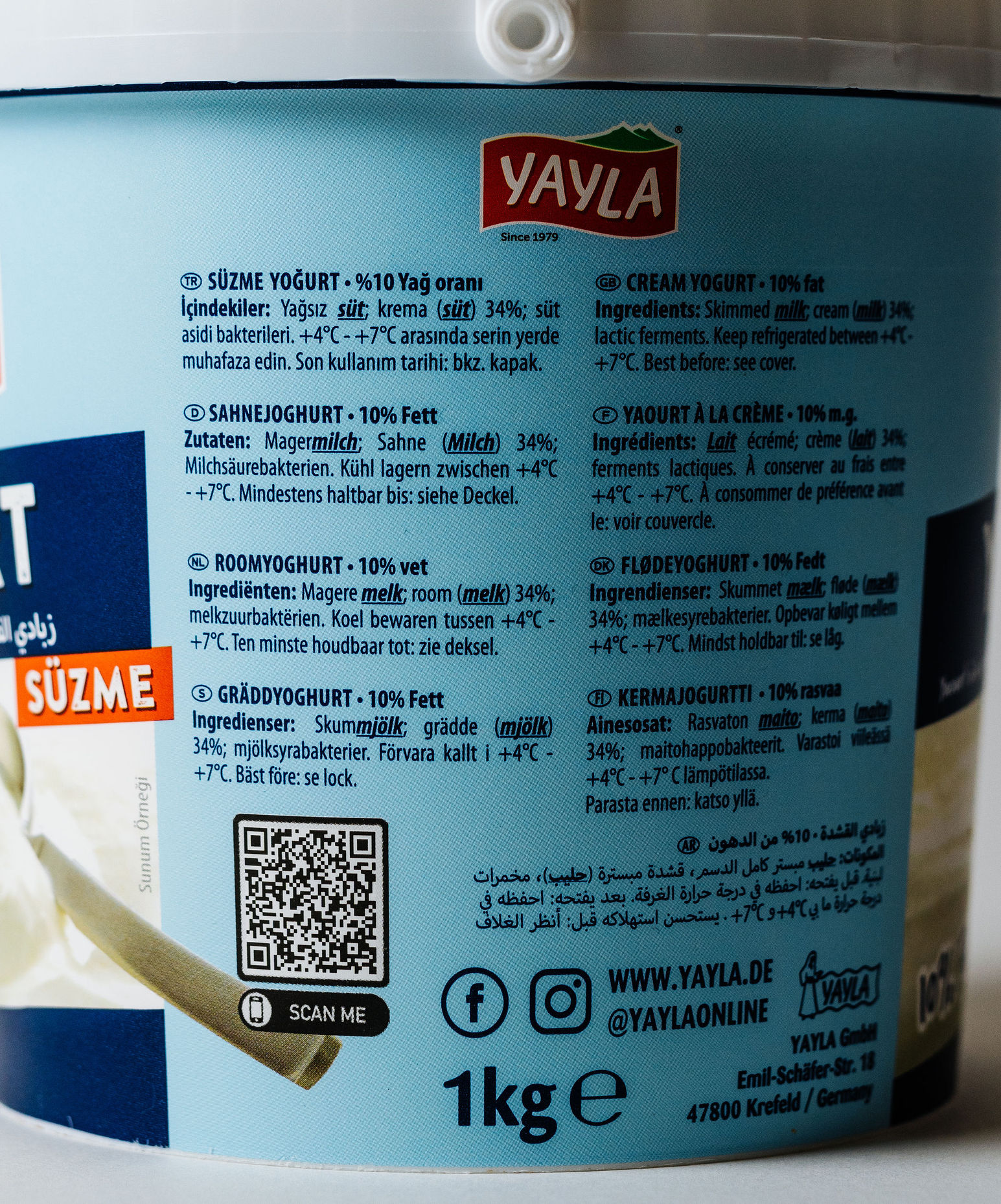 Yayla Yoghurt Cream 10%