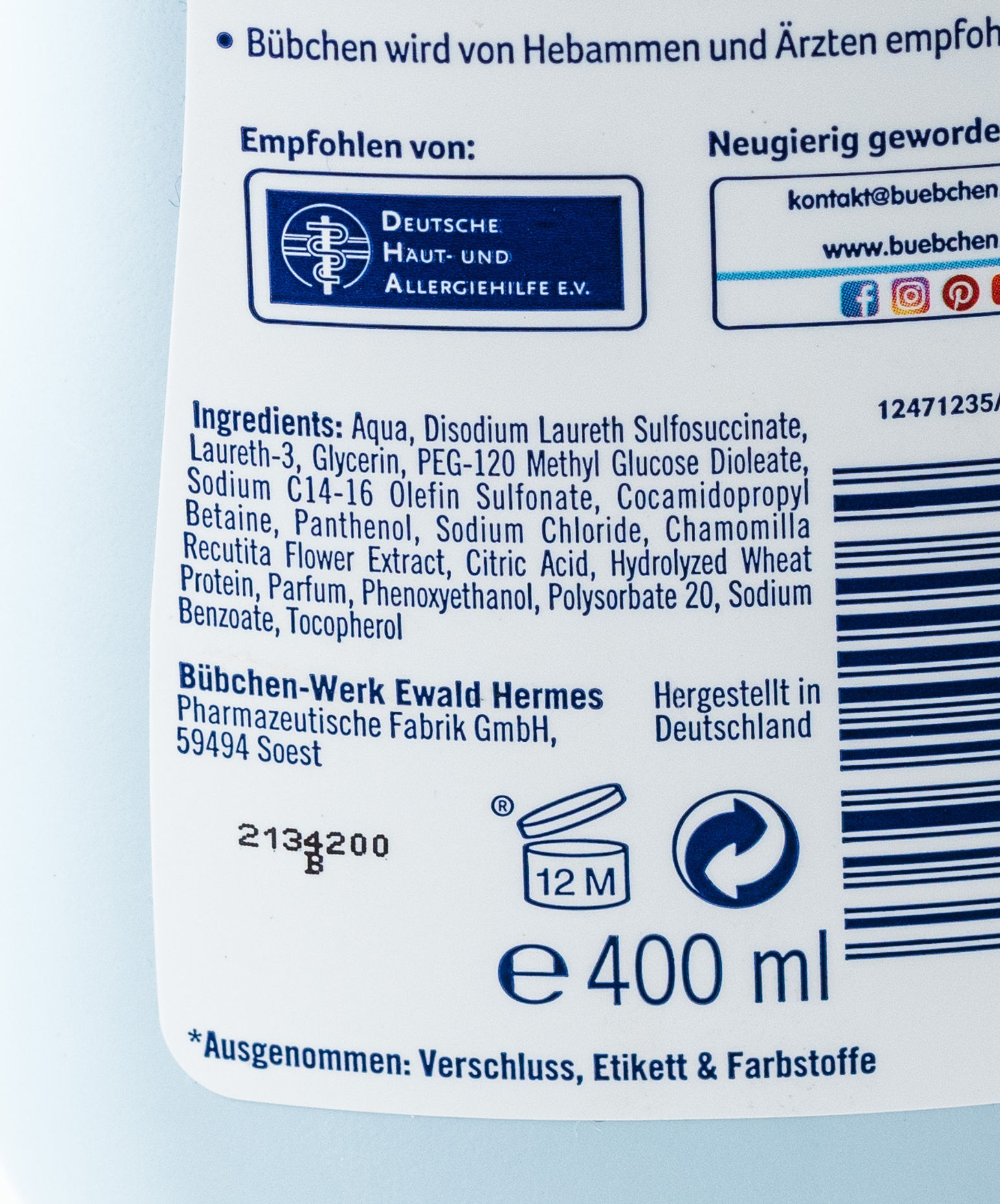 Bübchen Kids Shampoo