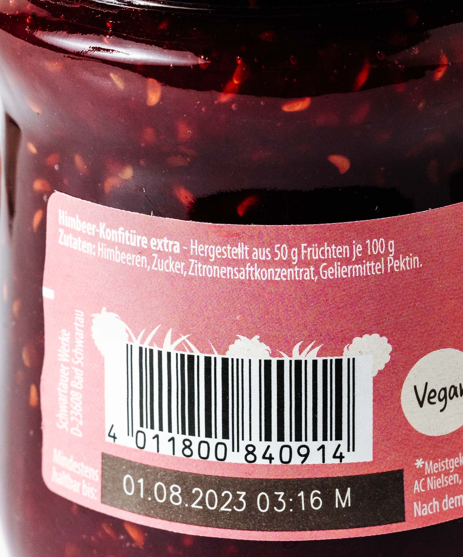 Schwartau Himbeermarmelade