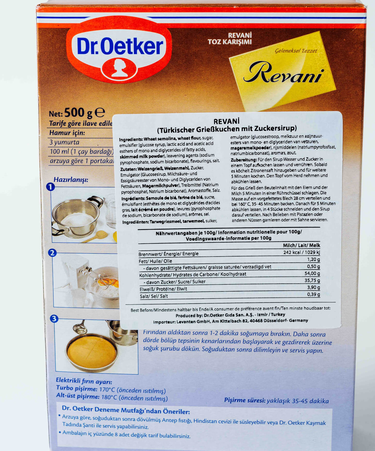 Dr. Oetker Tatlı Karışımı Revani