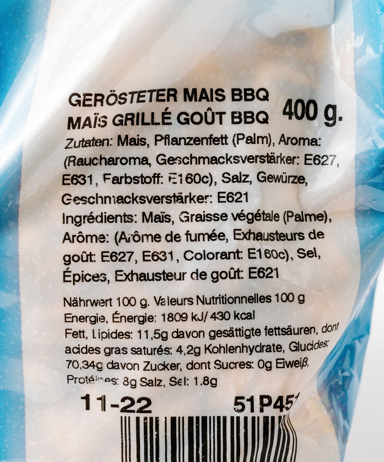 Casamayor Gerösteter Mais mit BBQ