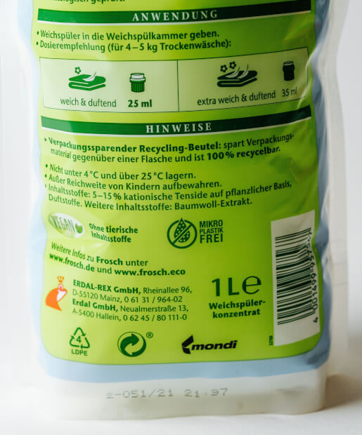 Frosch Laundry Detergent Softener