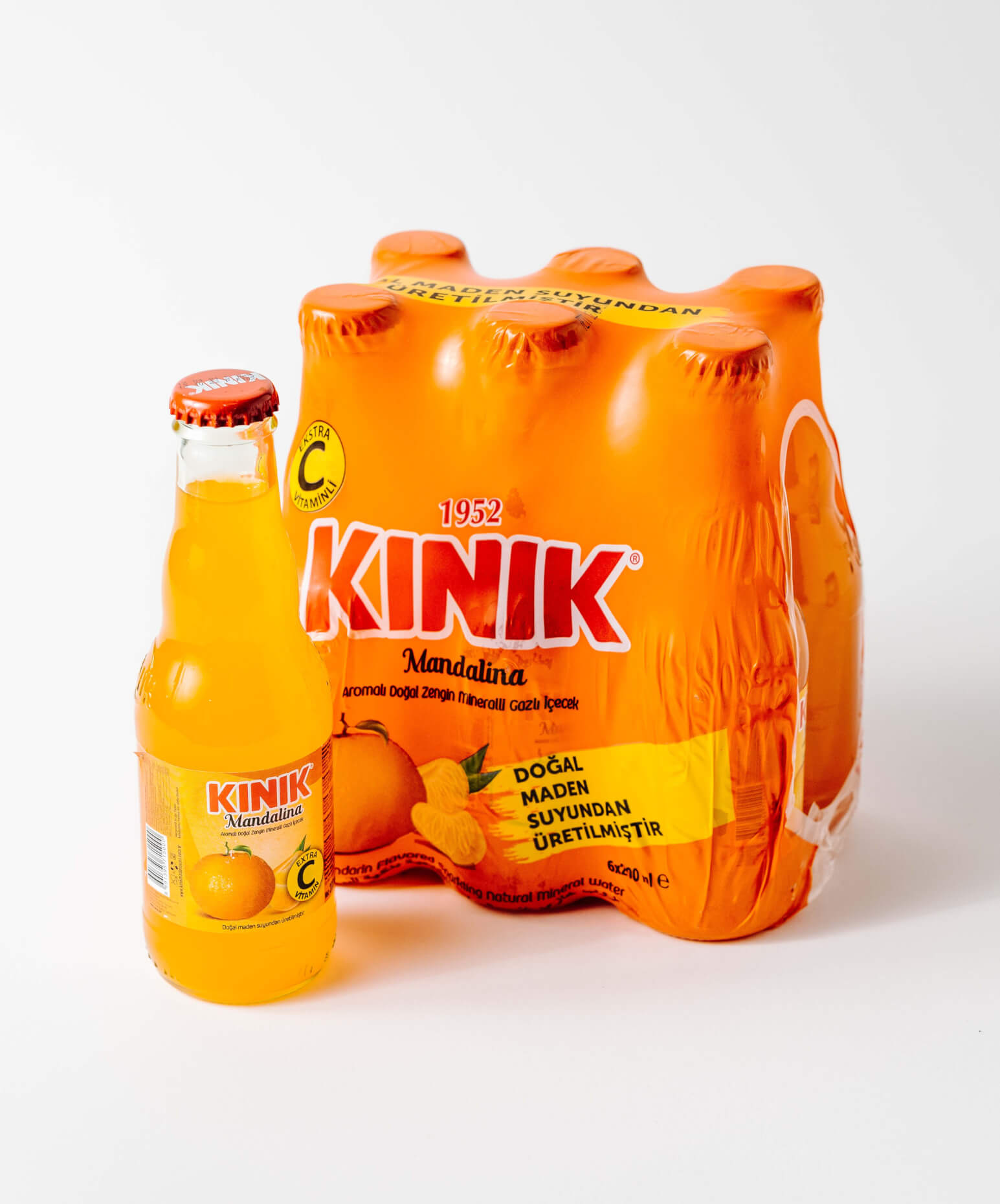 Kinik Mandarin Flavored Sparkling Mineral Water