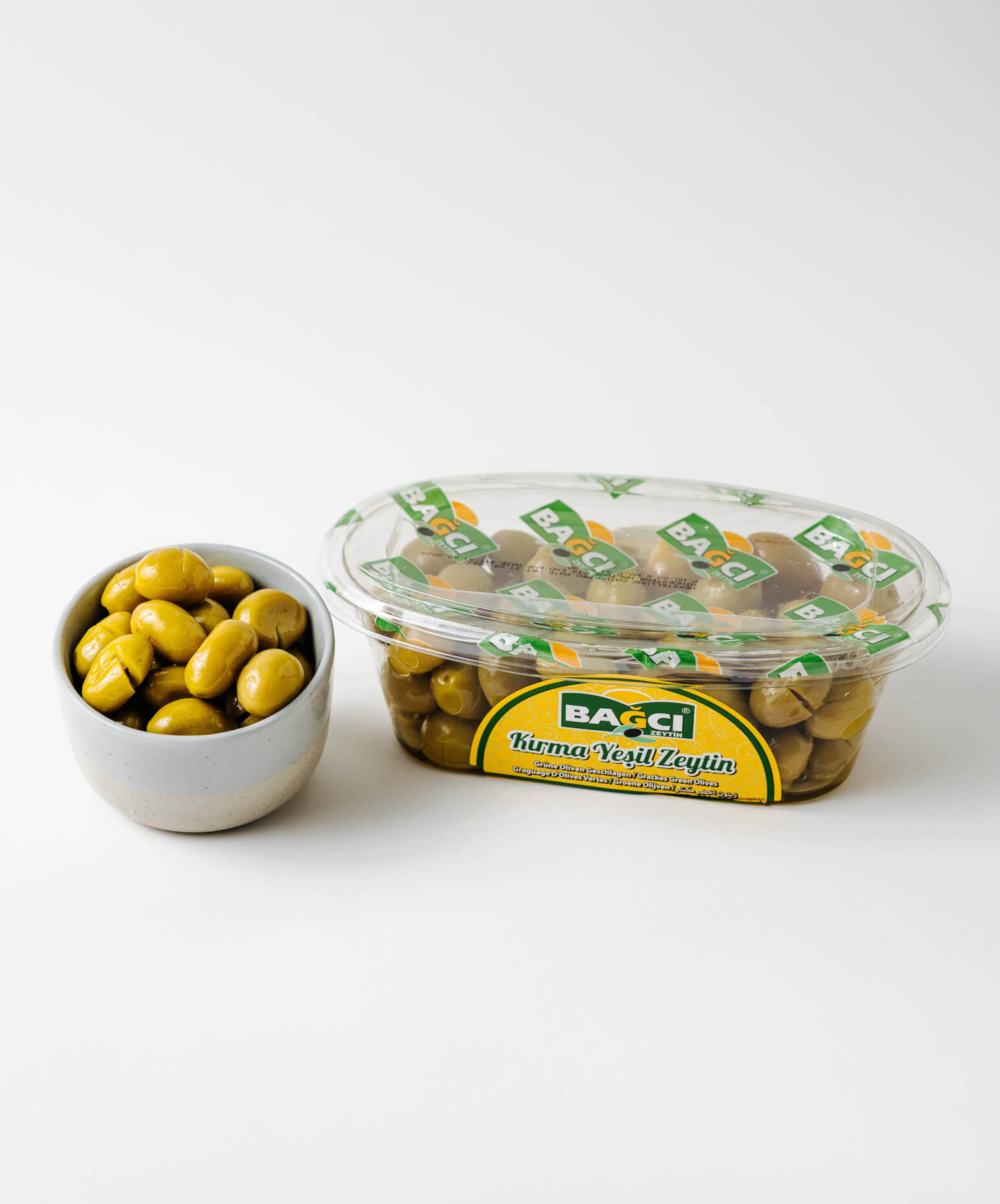 Bagci Green Cracked Olives 