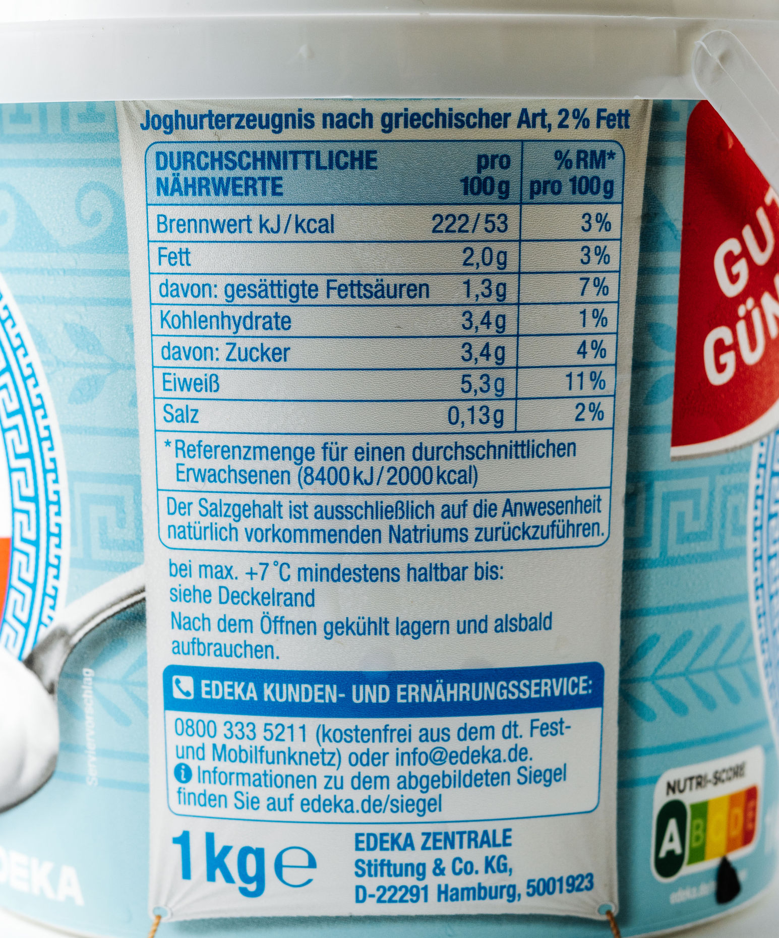 Gut & Günstig Griechischer Joghurt