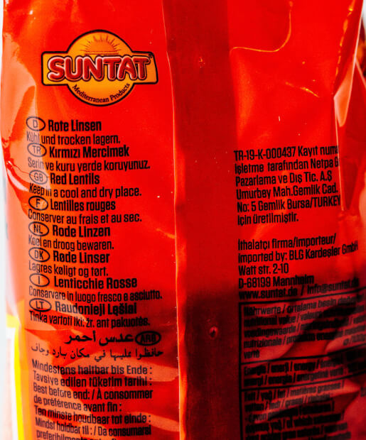 Suntat Dried Red Lentils 