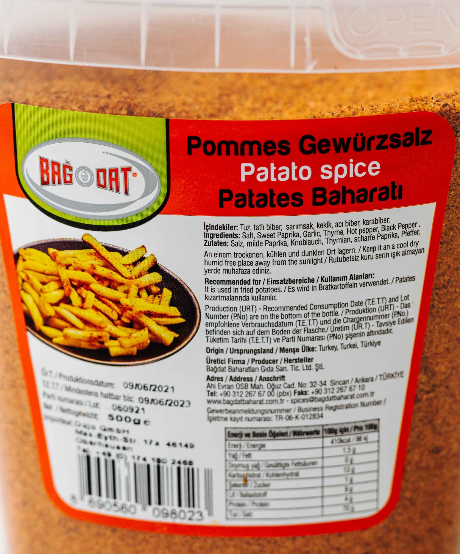 Bagdat Patates Baharatı 