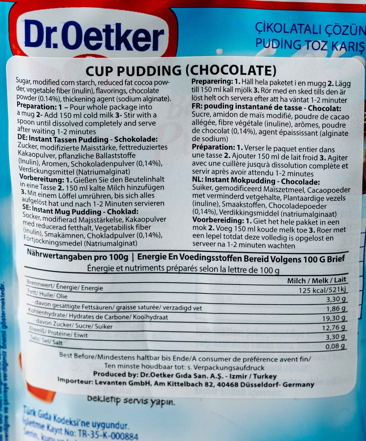 Dr. Oetker Çikolatalı Puding