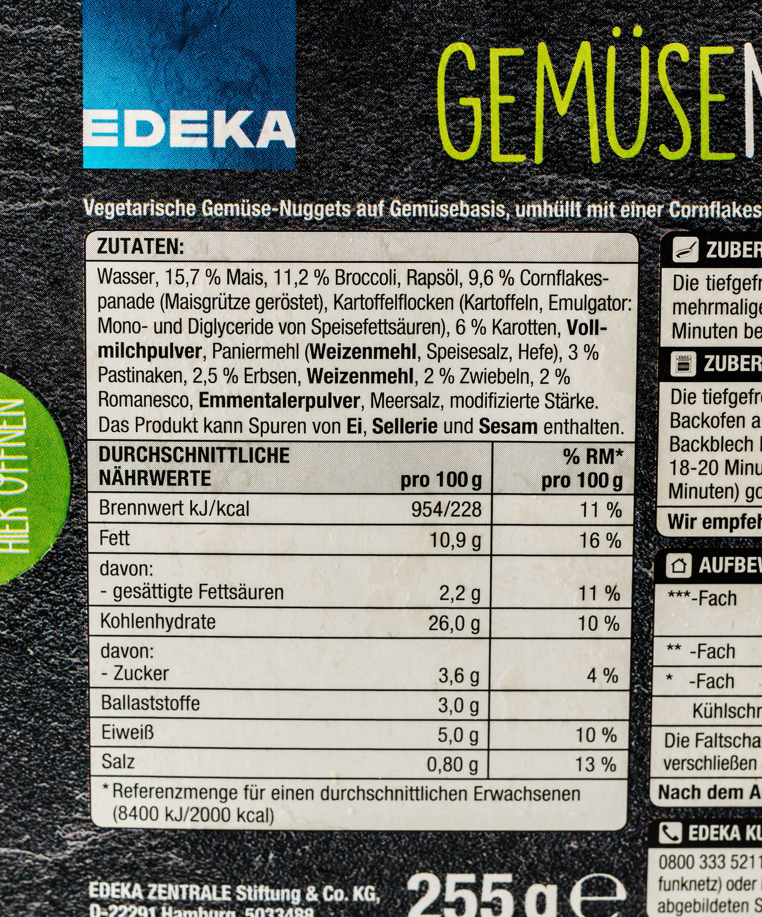 Edeka Vegetable Nuggets