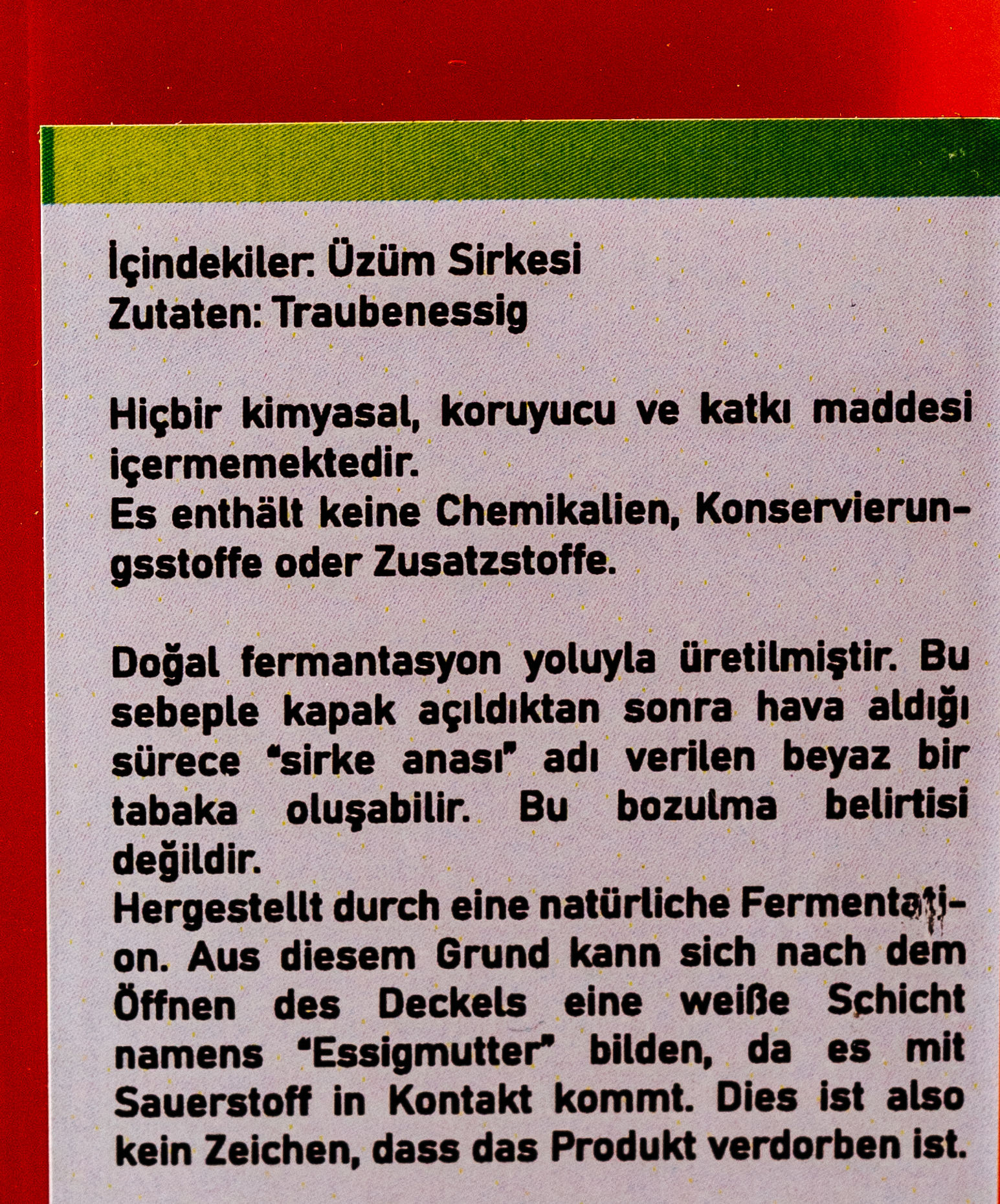 Taste of Anatolia Üzüm Sirkesi