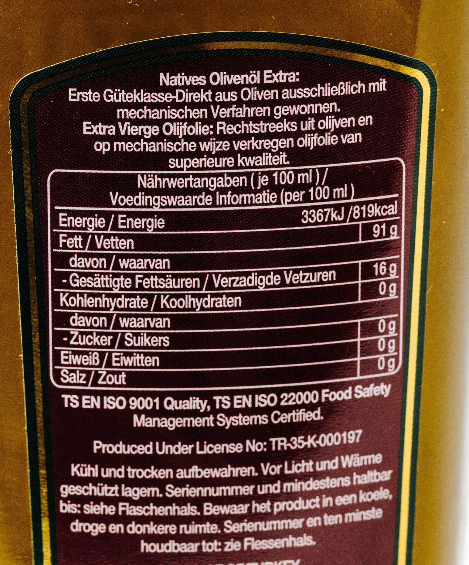 Kristal Extra Virgin Olive Oil
