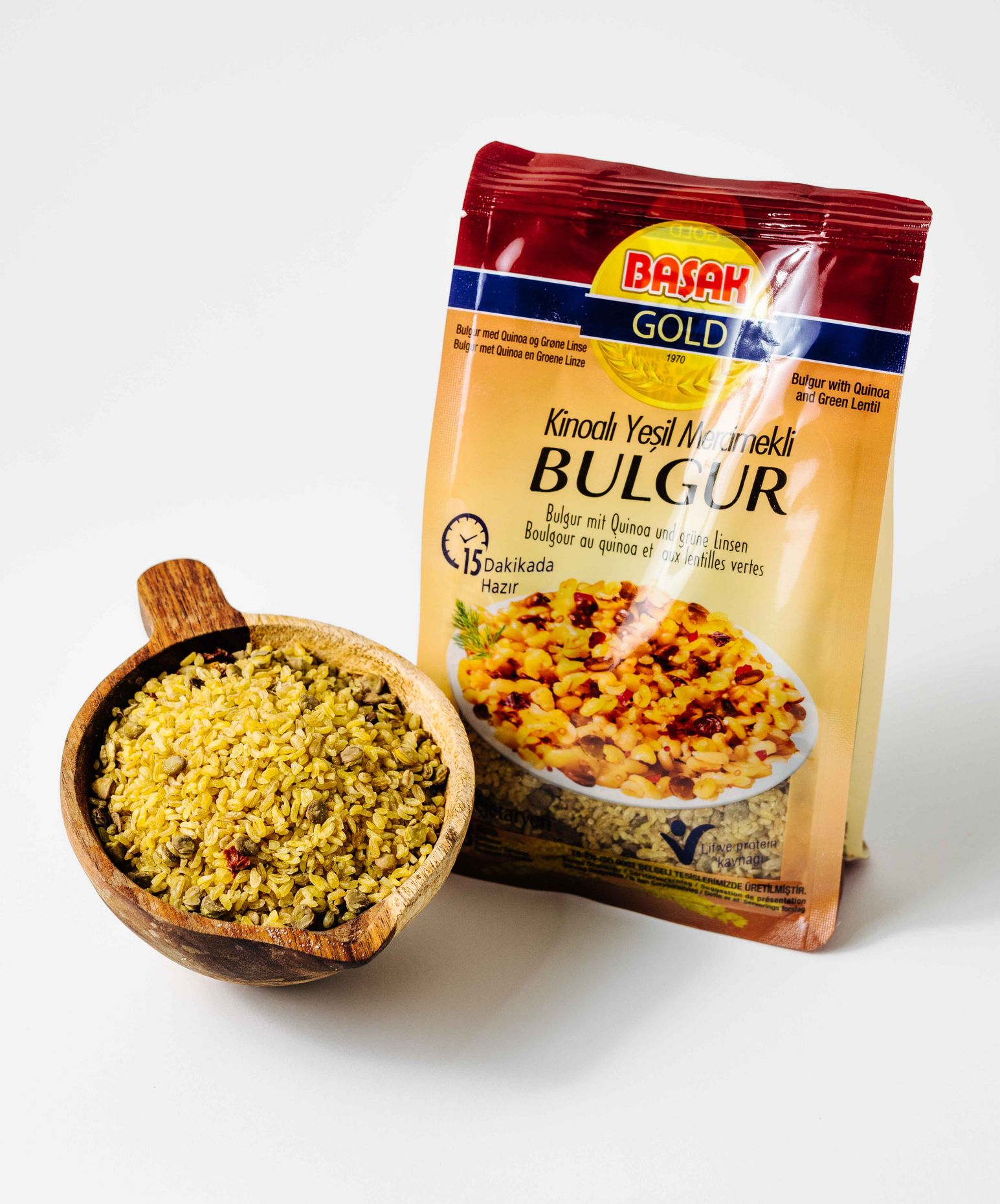 Başak  Bulgur Quinoa und grüne Linsen